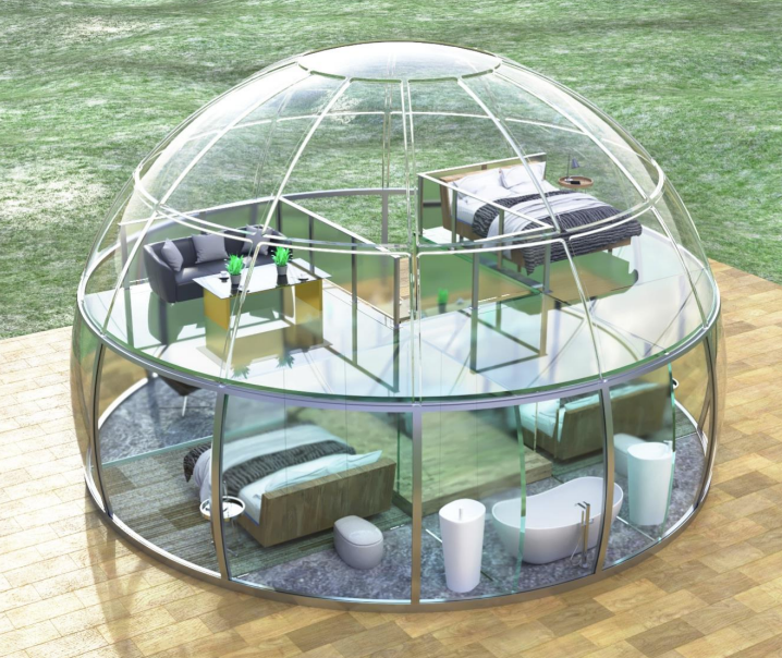 Luxury Bubble Dome SmartHouse Tourism Leisure Exceptional Vacations Airbnb Global Reality Ltd