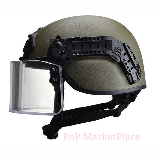 Bulletproof Helmet Ballistic Visor NIJ IIIA High Cut Full Made Switzerland Global Defense