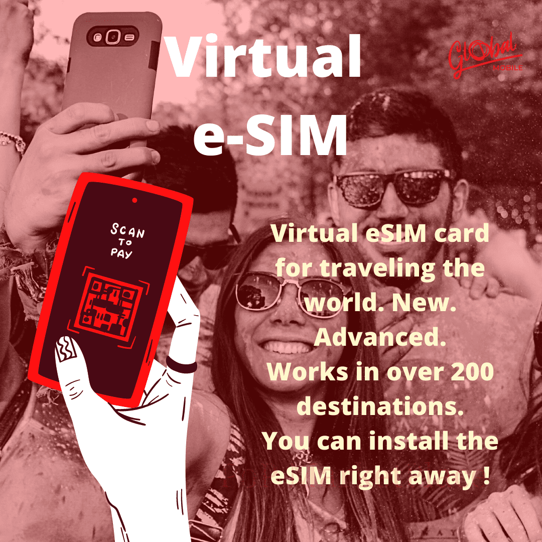 Virtual International Global eSIM Travel World Peace Mobile