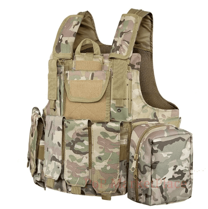 Multifonctional Tactical Vest First Aid Kit Pouches Global Defense