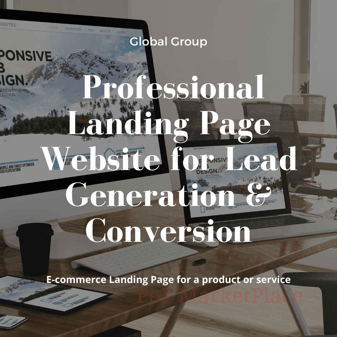 Landing Page product service Professional Website Lead Generation Conversion Global Group llc