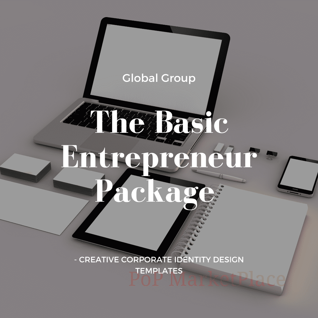 Basic Entrepreneur Package Creative Corporate Identity Design Templates Global Group llc