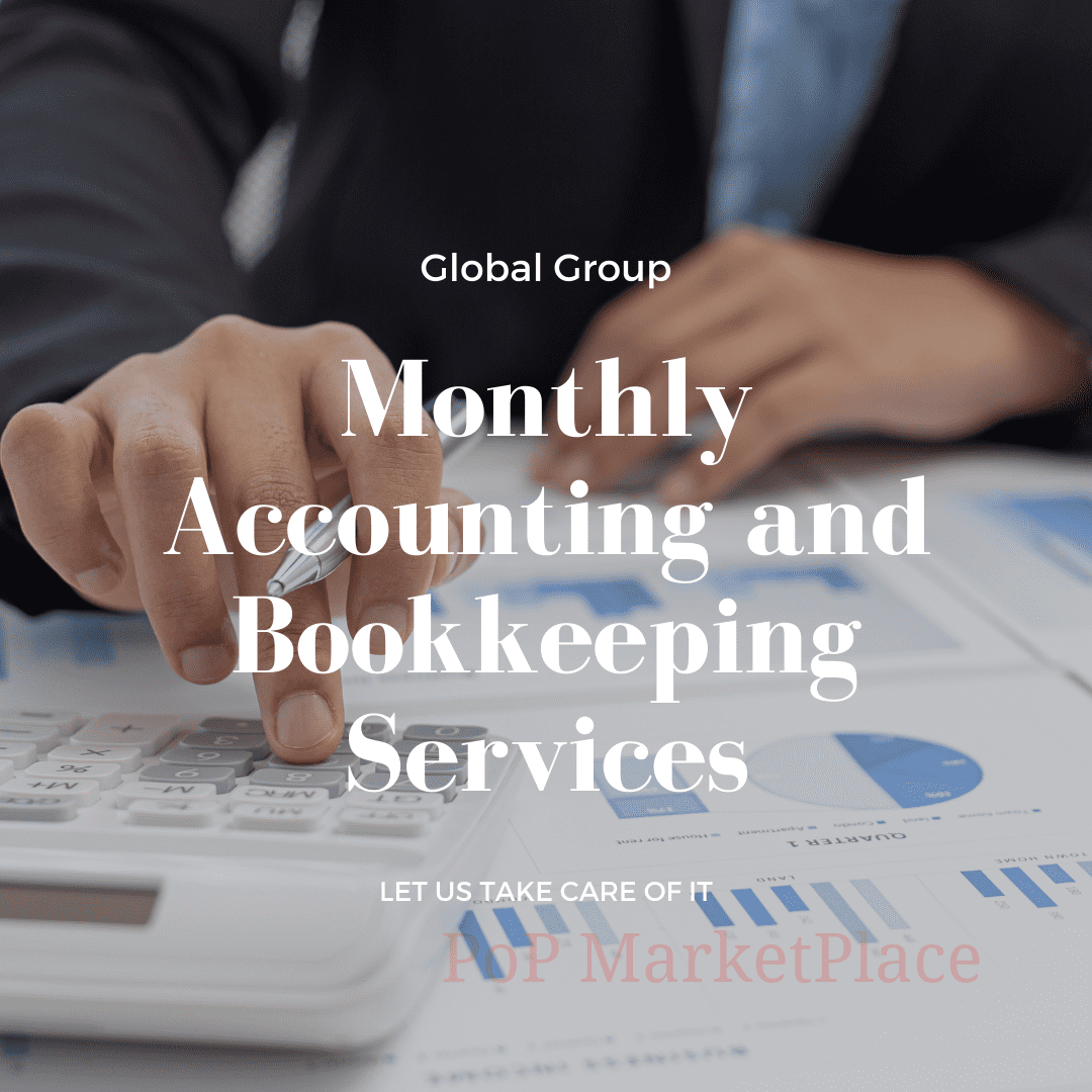 Monthly Accounting Bookkeeping Services Global Group llc